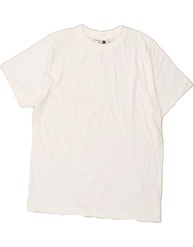 FILA Womens T-Shirt Top UK 12 Medium White Cotton Basic T-Shirt Crew Neck Short Sleeve FILA Womens T-Shirt Top UK 12 Medium White Cotton Basic T-Shirt Crew Neck Short Sleeve