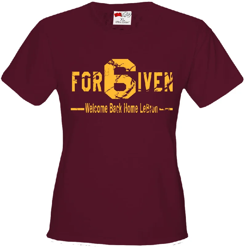For6iven LeBron Cleveland Girls T-shirt Graphic T-Shirt Round Neck Polyester
