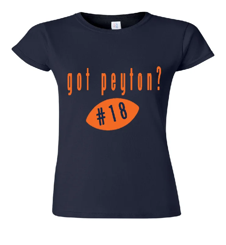 Got Peyton? Manning Denver Girl's T-shirt Faux Fur Fabric Real Fur Fabric Shearling Fabric