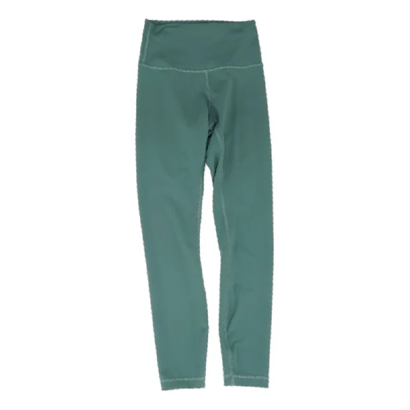 Green Solid Leggings Stylish Faux Leather Leggings