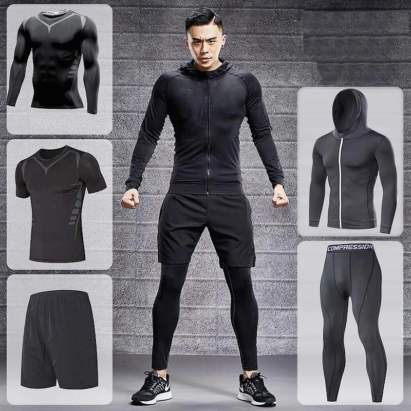 Tracksuits Leggings Sport Clothes Gym For Men Casual Slim-Fit Leggings