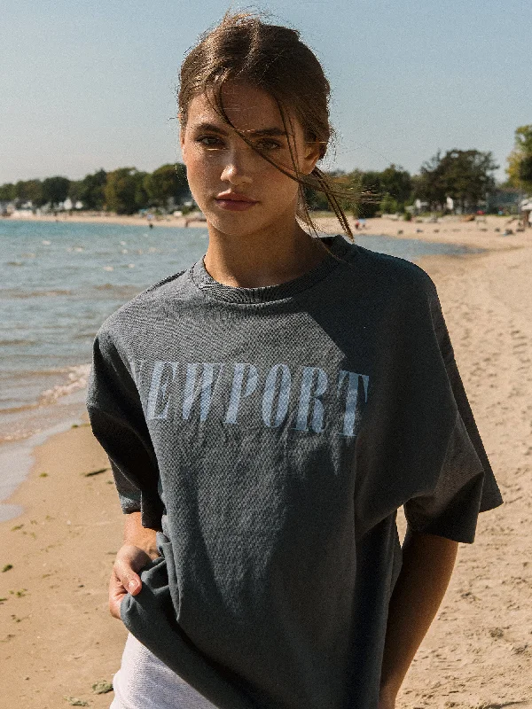 HARLOW SYDNEY OVERSIZED TEE - NEWPORT Boxy Fit Fitted Loose
