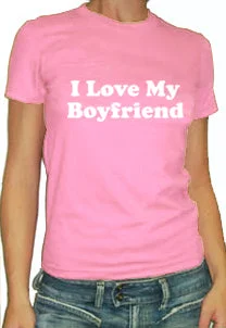 I Love / I Hate My Boyfriend Girls T-Shirt Seamless Knitted Crochet