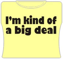 Im Kind Of A Big Deal Girls T-Shirt (Yellow) Wool Fabric Cashmere Fabric Tweed Fabric