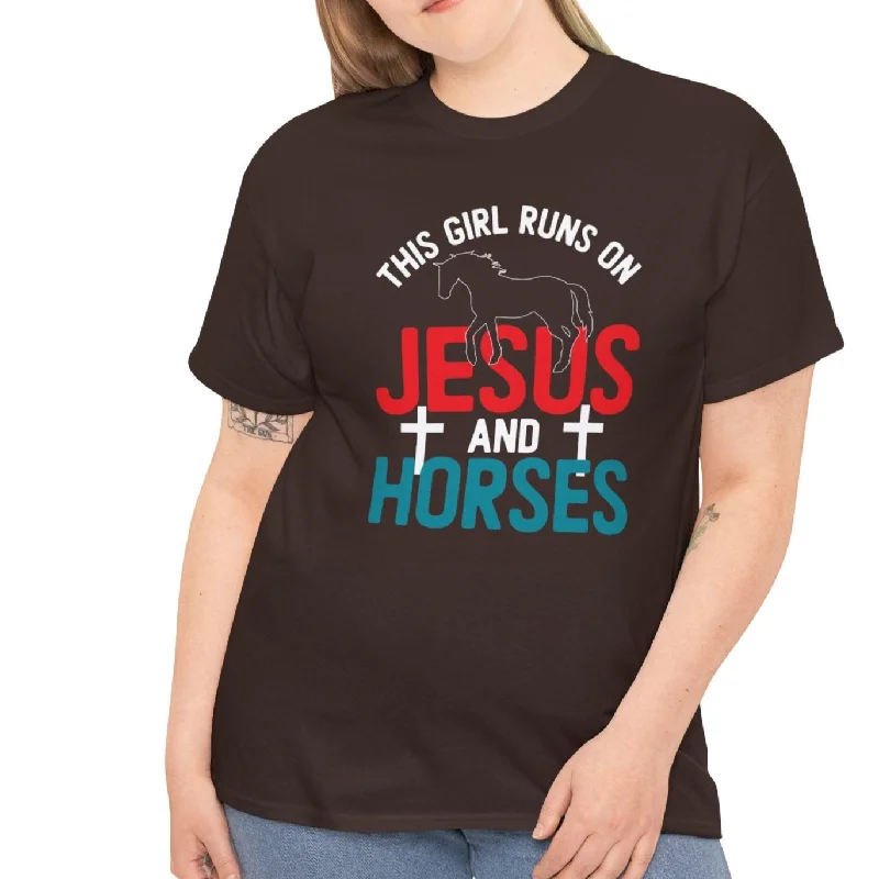 Jesus & Horses Tee Mesh Blend Leather Blend Suede Blend