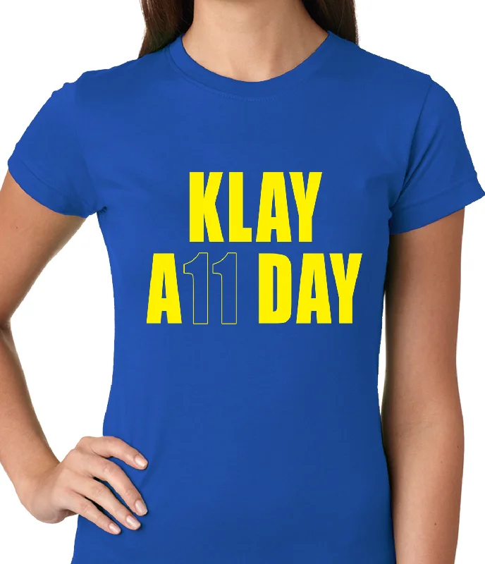 Klay All Day Ladies T-shirt Spandex Blend Rayon Blend Denim Blend