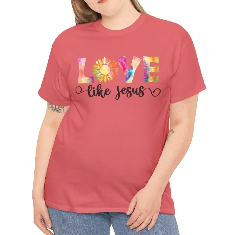 Love Faithful Tee Beaded Sequined Faux Fur