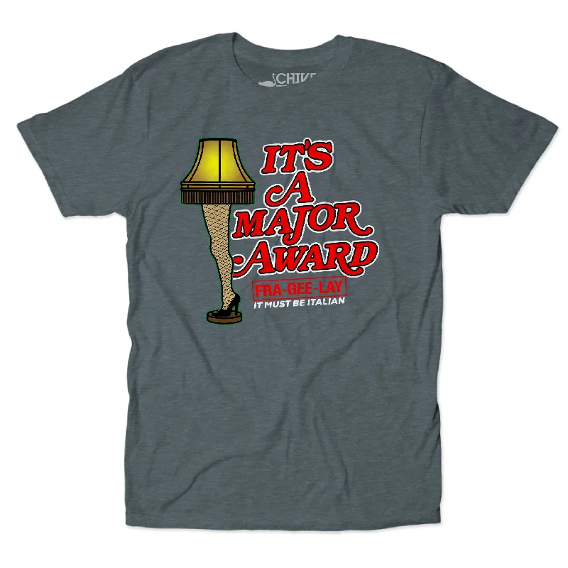 Major Award Unisex Tee Denim Fabric Leather Fabric Suede Fabric