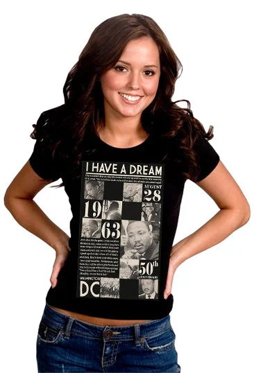 Martin Luther King I Have A Dream Girl's T-Shirt Lace Blend Ribbed Blend Corduroy Blend Martin Luther King I Have A Dream Girl's T-Shirt Lace Blend Ribbed Blend Corduroy Blend