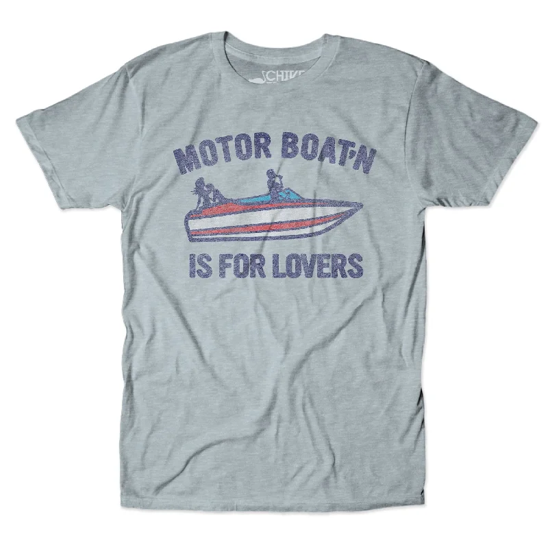 Motorboatin' Is For Lovers Tee Hooded Caped Shawl Collar