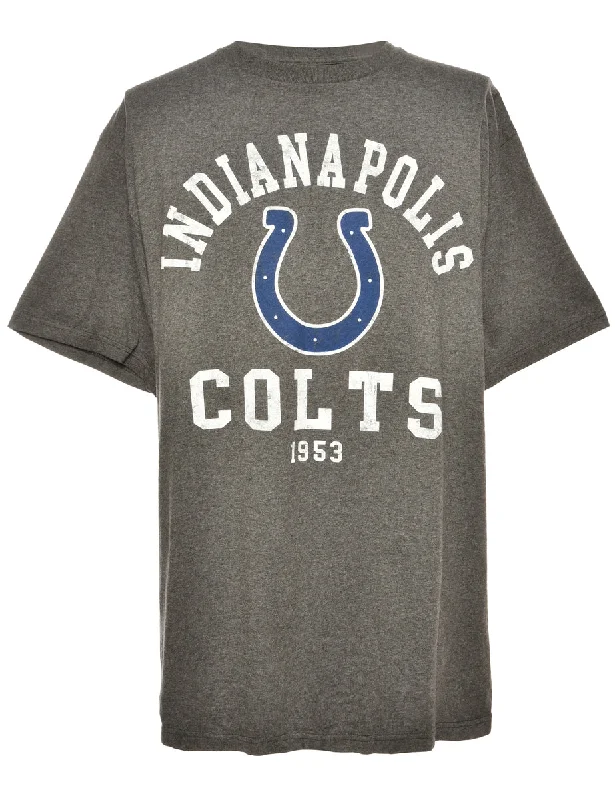 NFL Indianapolis Colts Sports T-shirt - L Elegant Classic Vintage