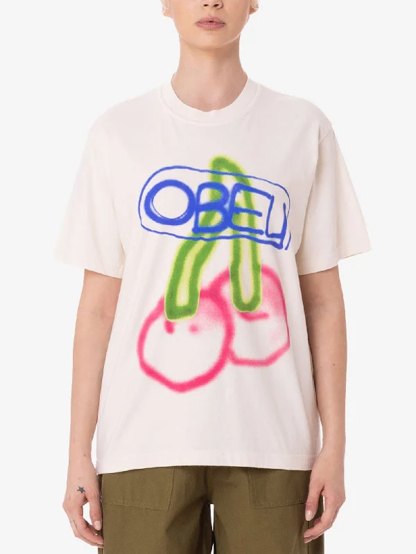 Obey Fuzzy Cherry T-Shirt Elasticated Padded Insulated