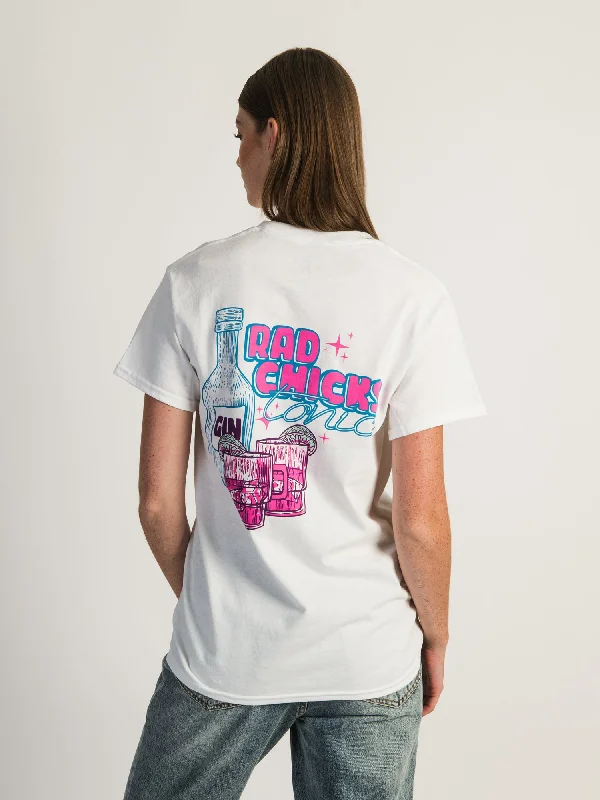 OLD ROW RAD CHICKS GIN TEE Fashionable Trendy Casual