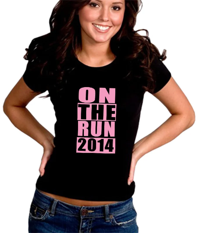 On The Run 2014 Girl's T-Shirt Zippered Front Buttoned Front Snap Front