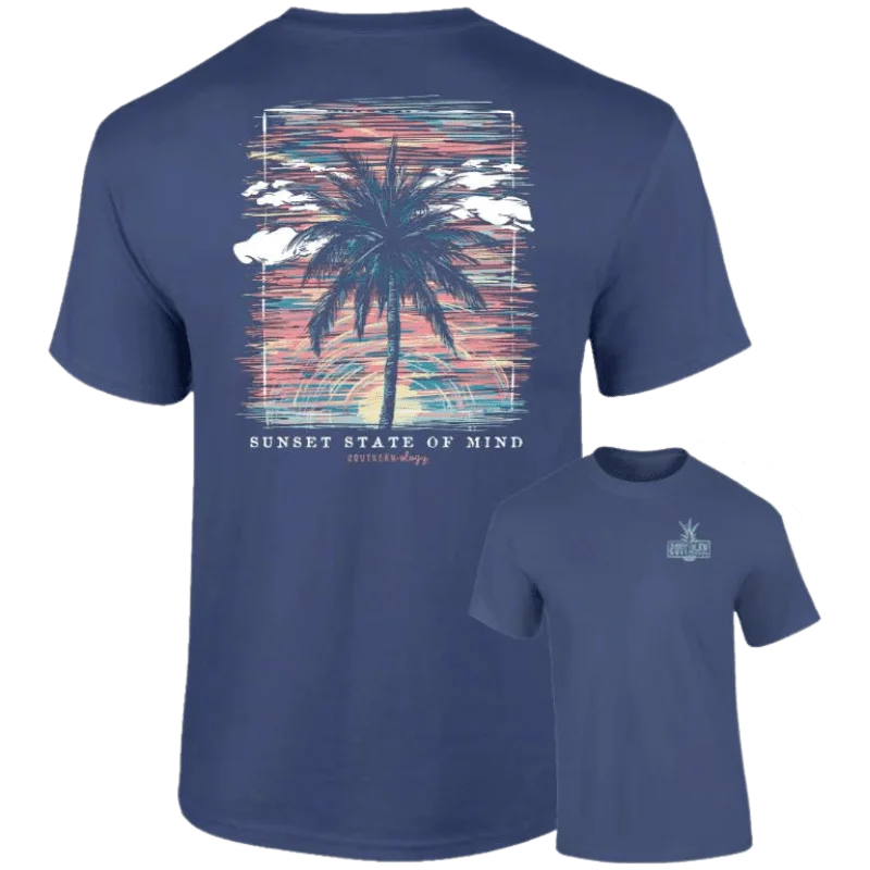 Southernology Women's Palm Sunset Short Sleeve Graphic T-Shirt Knit Fabric Woven Fabric Fleece Fabric Southernology Women's Palm Sunset Short Sleeve Graphic T-Shirt Knit Fabric Woven Fabric Fleece Fabric