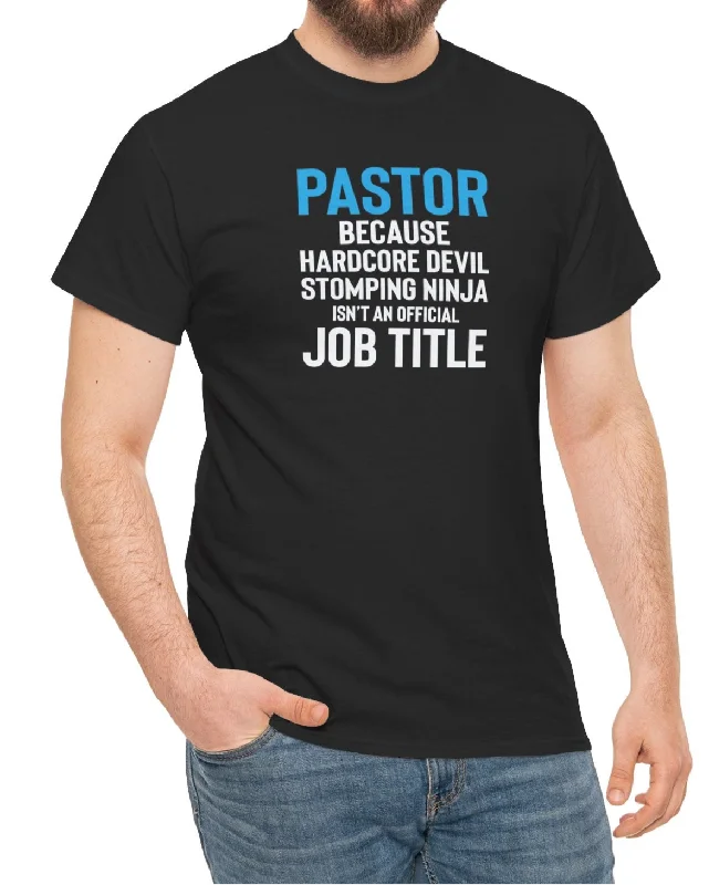 Pastor Title Tee Houndstooth Herringbone Solid