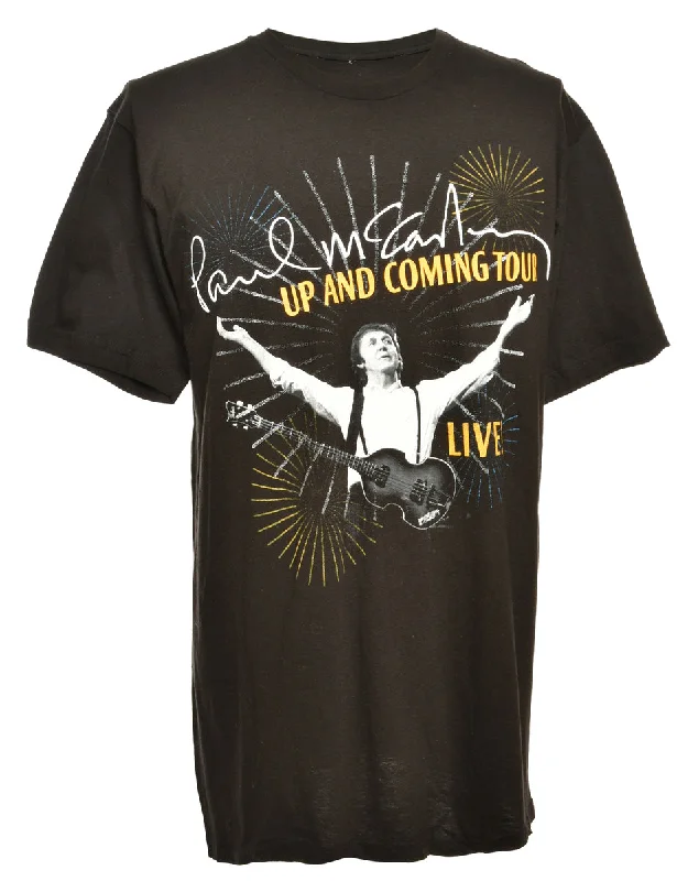 Paul Mccartney Band T-shirt - L Jersey Fabric Tulle Fabric Batik Fabric