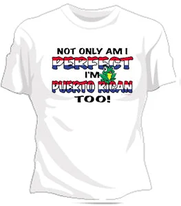 Perfect And Puerto Rican Girls T-Shirt Asymmetrical Pockets Print
