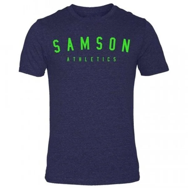 Samson Athletics Classic Signature Navy-Mutant Triblend Tee Houndstooth Herringbone Solid