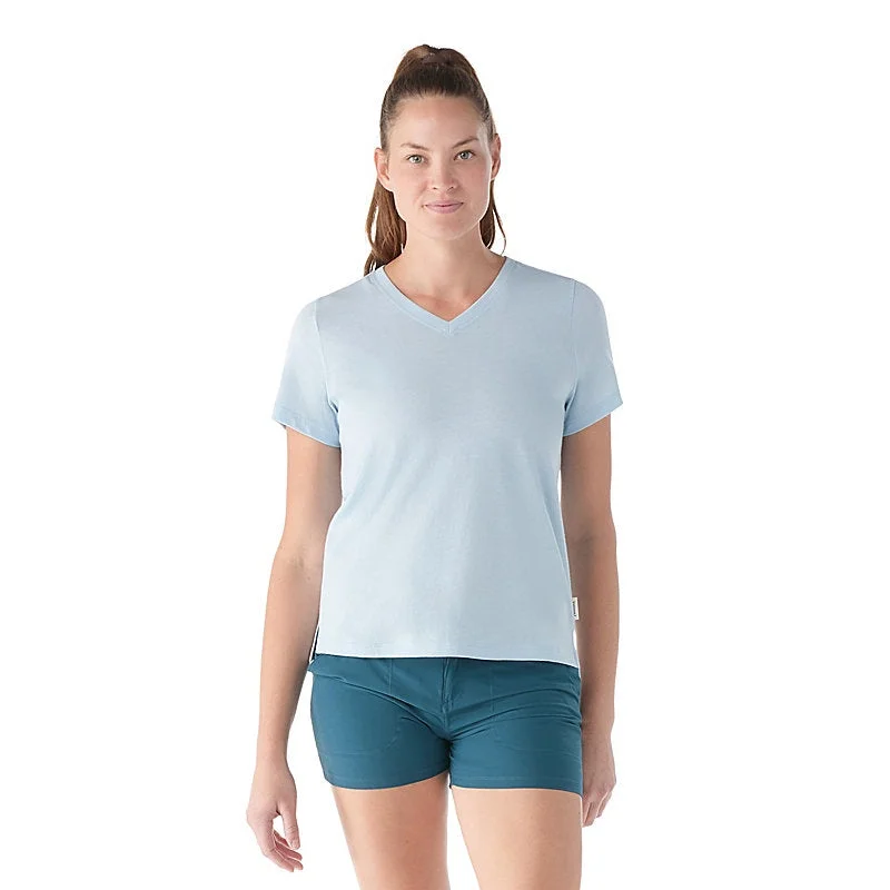 Smartwool - Women's Perfect V-Neck Short Sleeve Tee Chenille Blend Fleece Blend Nylon Blend Smartwool - Women's Perfect V-Neck Short Sleeve Tee Chenille Blend Fleece Blend Nylon Blend