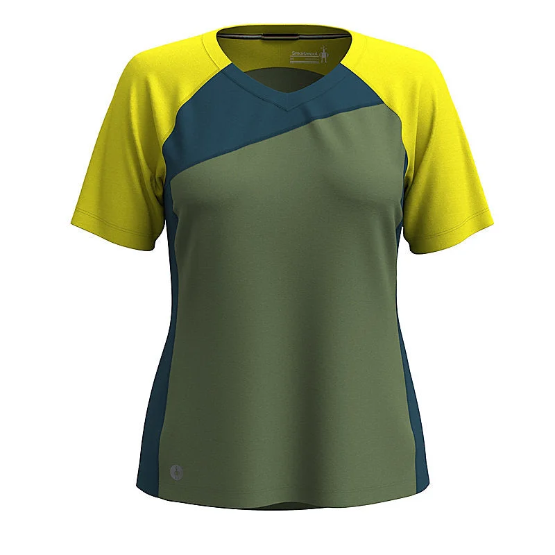 Smartwool - Women's Ultralight Mountain Bike Short Sleeve Tee Asymmetrical Pockets Print