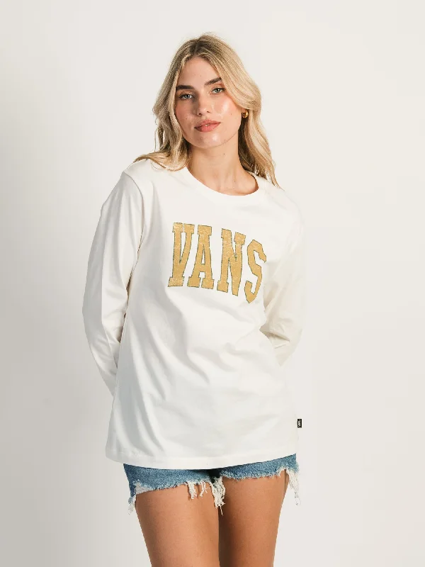 VANS CREST LONG SLEEVE BFF TEE Zippered Front Buttoned Front Snap Front