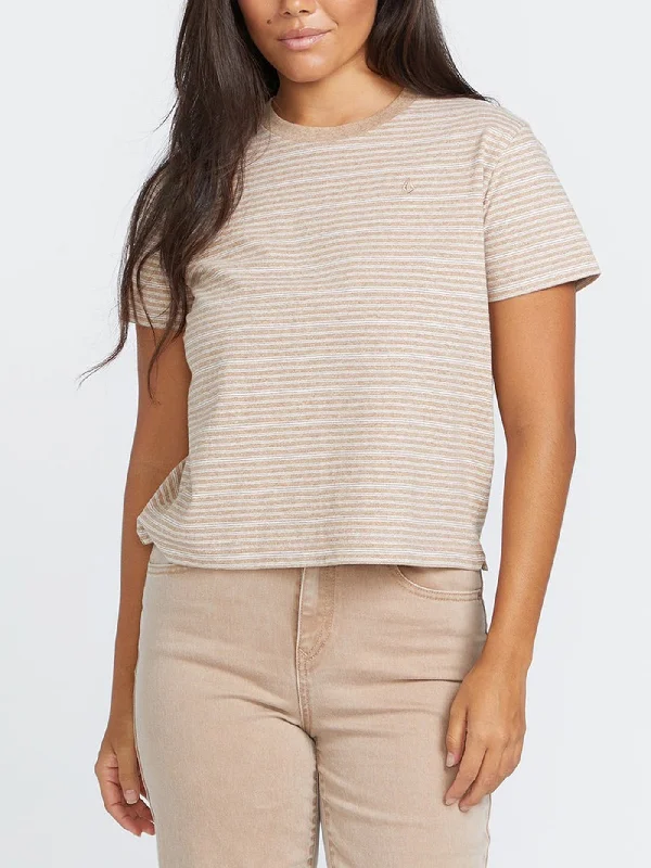 Halite Stripe T-Shirt Lace Blend Ribbed Blend Corduroy Blend