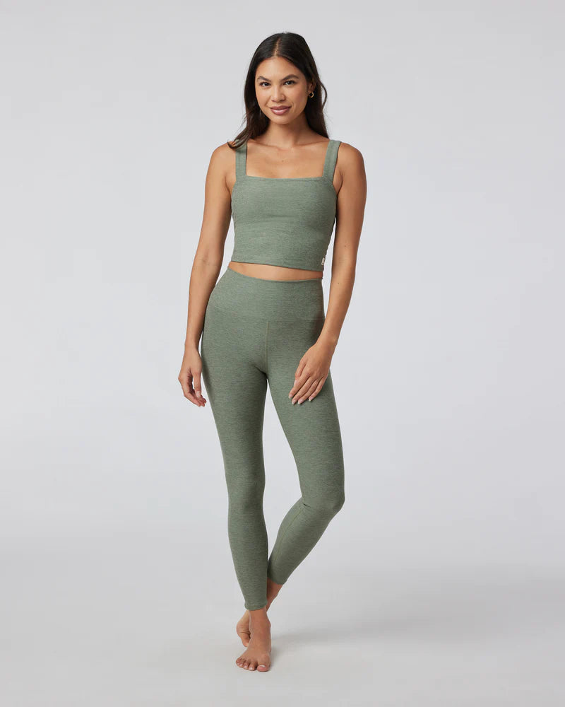 Vuori Clean Elevation Legging   - PISTACHIO HEATHER Fashionable Seamless Leggings