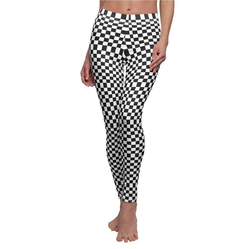 Women's Cut & Sew Casual Leggings, Psychedelic pattern Legging Stylish Capri Leggings