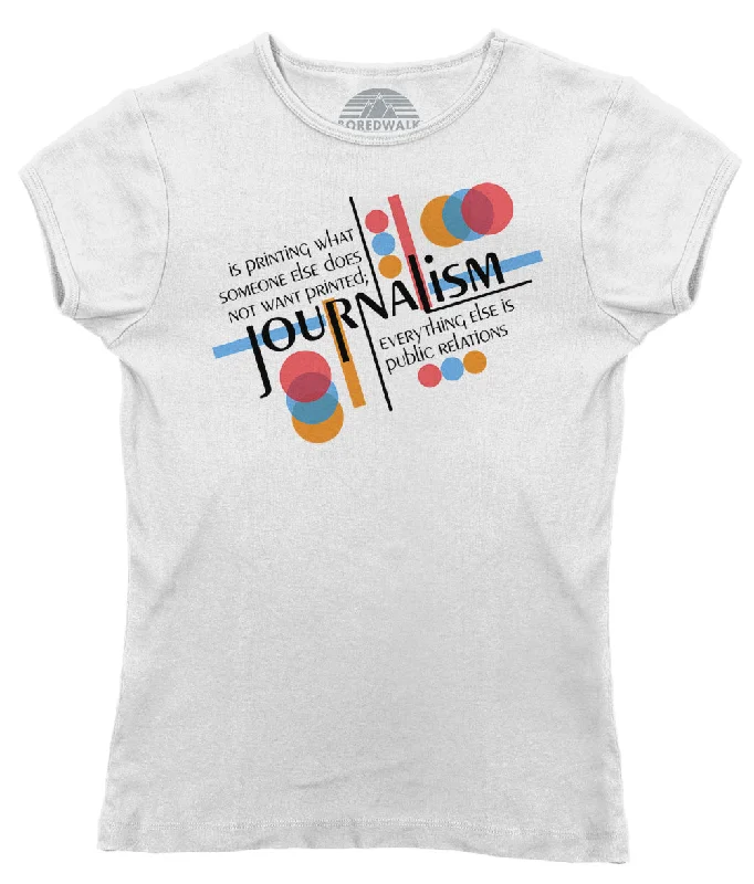 Women's Journalism is Printing What Someone Does Not Want Printed T-Shirt Mesh Canvas Denim