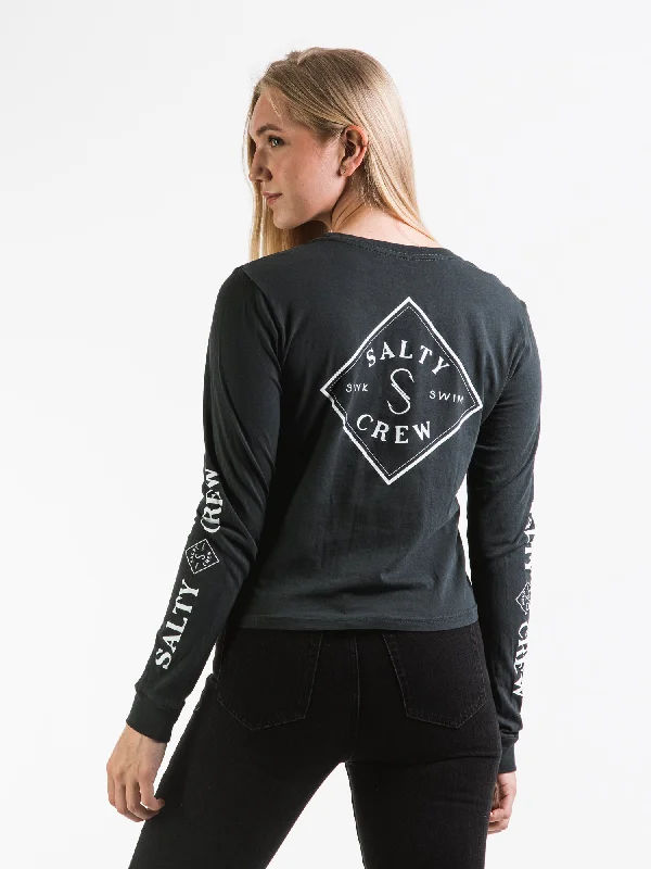 SALTY CREW TIPPET LONG SLEEVE SKIMMER TEE - CLEARANCE Nylon Fabric Polyester Fabric Spandex Fabric