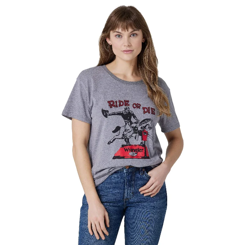 Wrangler Women's Retro Granite Ride or Die Boyfriend Graphic Tee 112326473 Mesh Blend Leather Blend Suede Blend Wrangler Women's Retro Granite Ride or Die Boyfriend Graphic Tee 112326473 Mesh Blend Leather Blend Suede Blend