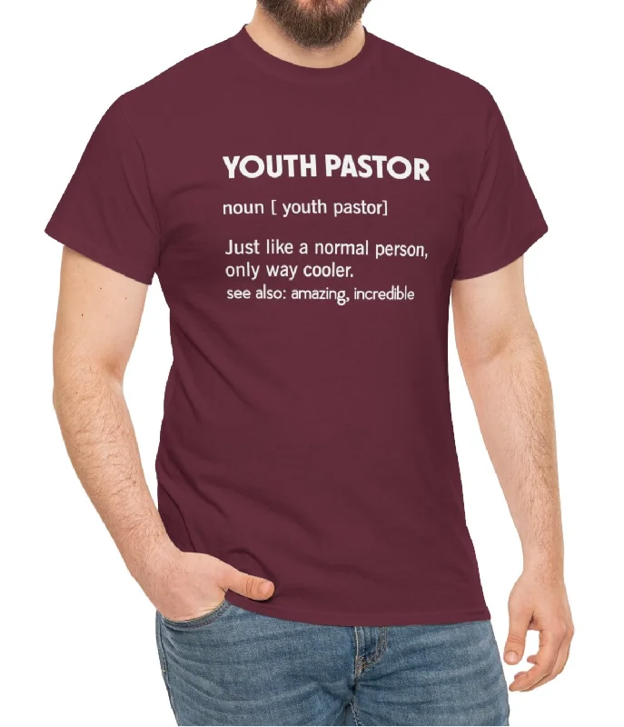 Youth Pastor Noun Tee Chenille Brocade Lace