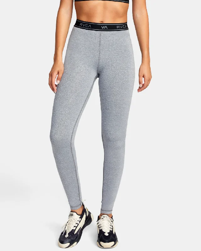 Base Workout Leggings - Grey Heather Chic Workout Leggings