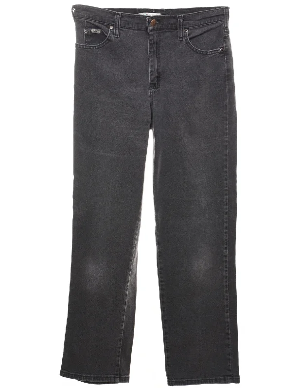 Black Straight-Fit Lee Jeans - W31 L30 Elegant Bootcut Fit Jeans