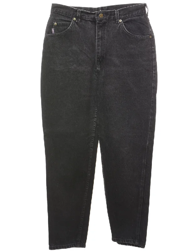 Black Tapered Jeans - W30 L26 Trendy Colored Denim Jeans