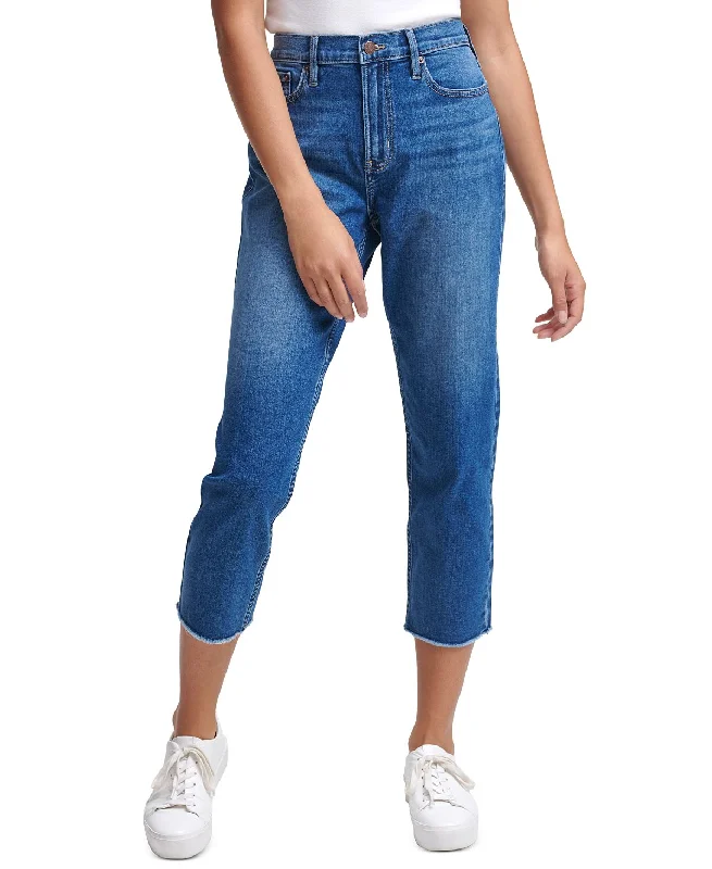 Calvin Klein Jeans High-rise Cropped Straight-leg Jeans Calabasas Comfortable Stretch Fit Jeans