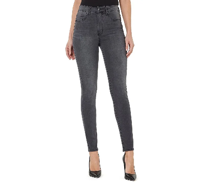 Numero High-rise Super-skinny Jeans Grey Wash Trendy Layered Pocket Jeans