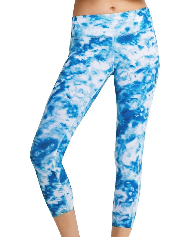 Seafolly Caribbean Ink Active Legging Comfortable Sports Performance Tights