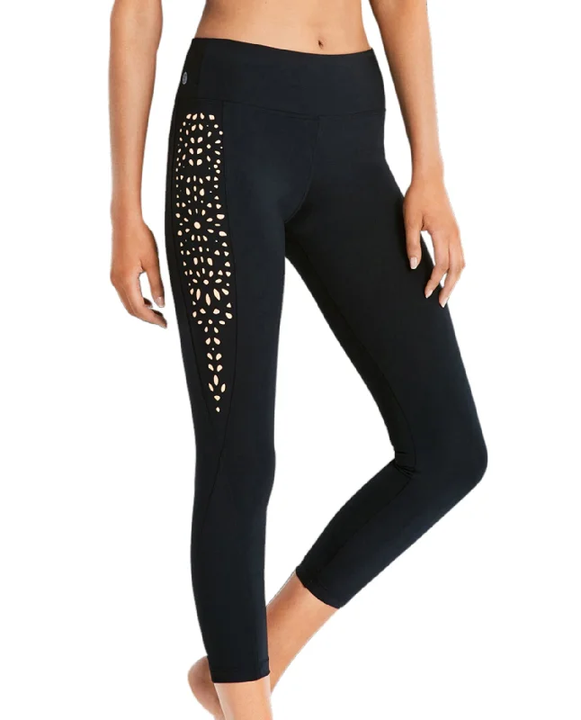 Seafolly Spice Temple Lasercut Legging Stylish High-Waisted Leggings