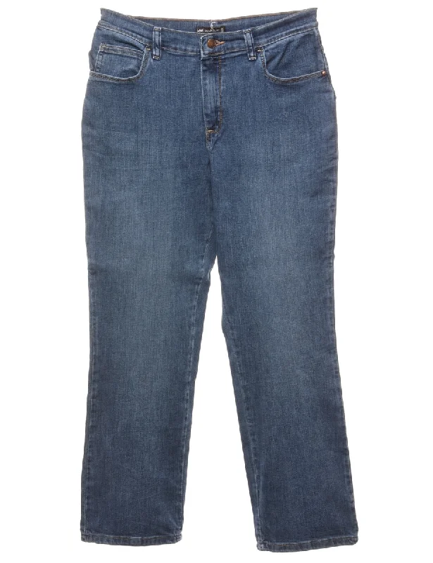 Straight Leg Lee Jeans - W30 L28 Fashionable Straight Cut Jeans