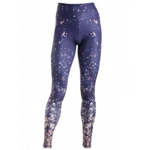 Chic Women's Galaxy Print Skinny Leggings - Purplish Blue M Stylish Everyday Leggings