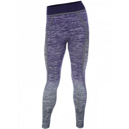 Ombre Stretchy Athletic Leggings - Purple One Size Chic Smooth Fit Leggings