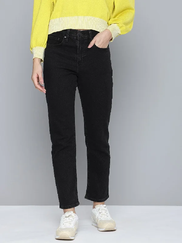 Women's High Rise 724 Slim Straight Fit Jeans Trendy Bootcut High-Waisted Jeans