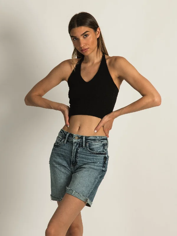 SILVER JEANS SURE THING LONG SHORT - CLEARANCE Elegant Raw Hem Jeans