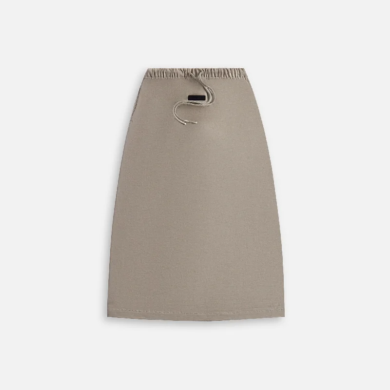 Essentials Long Skirt - Seal velvet skirt rich