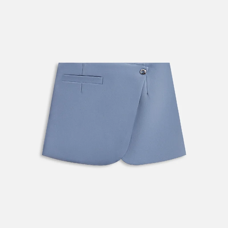 Coperni Tailored Mini Skirt - Blue chiffon skirt airy