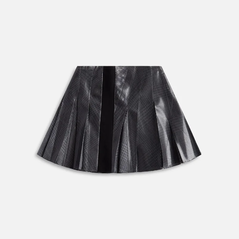 Diesel Zirc Skirt - Silver linen skirt breathable