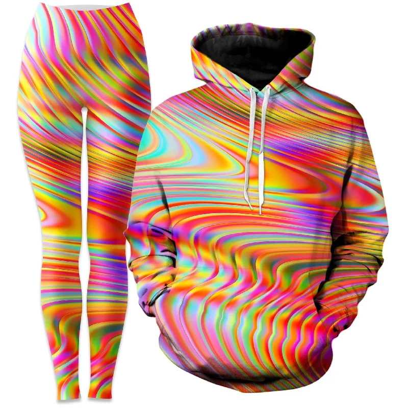 Afternoon Delight Hoodie and Leggings Combo Trendy Patterned Leggings