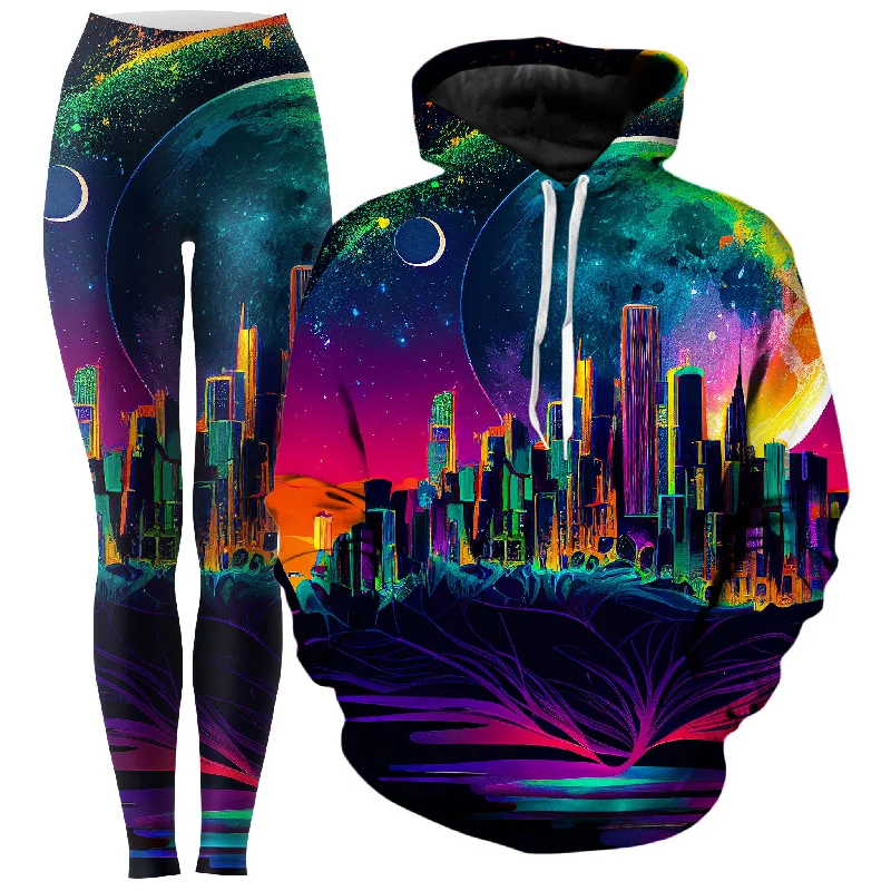 Back to Reality Hoodie and Leggings Combo Comfortable Stretch Leggings